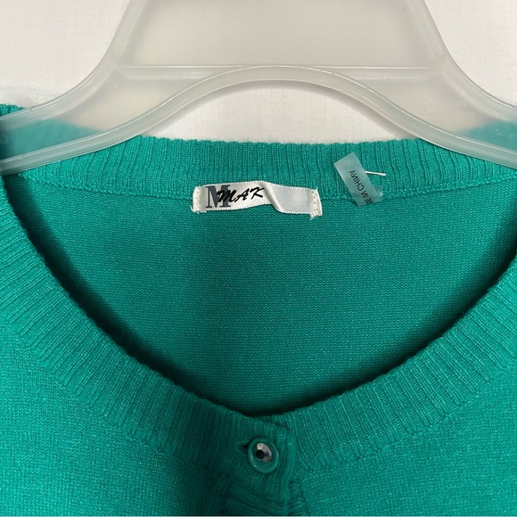 Mak Green Button Up Crop Top (Small) - Picture 3 of 5